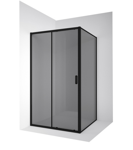 Душевой уголок Ambassador Forsa 17022218ABB-110ABB 120х110 стекло тонированное профиль черный без поддона